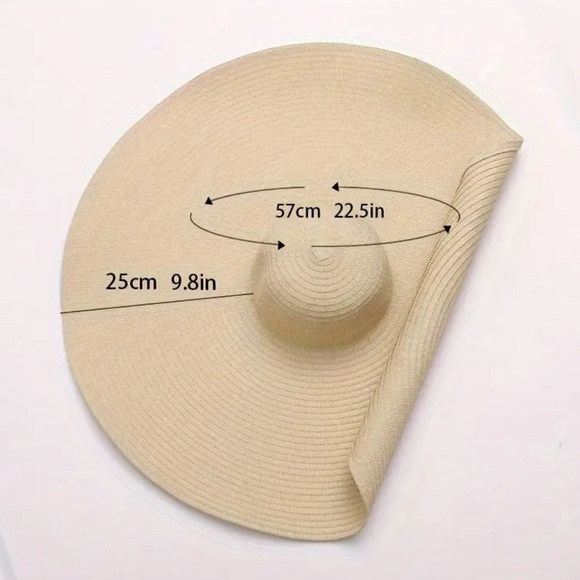 Summer Straw Wide Brim Extra Maxi Hat 👒 - Picture 13 of 13